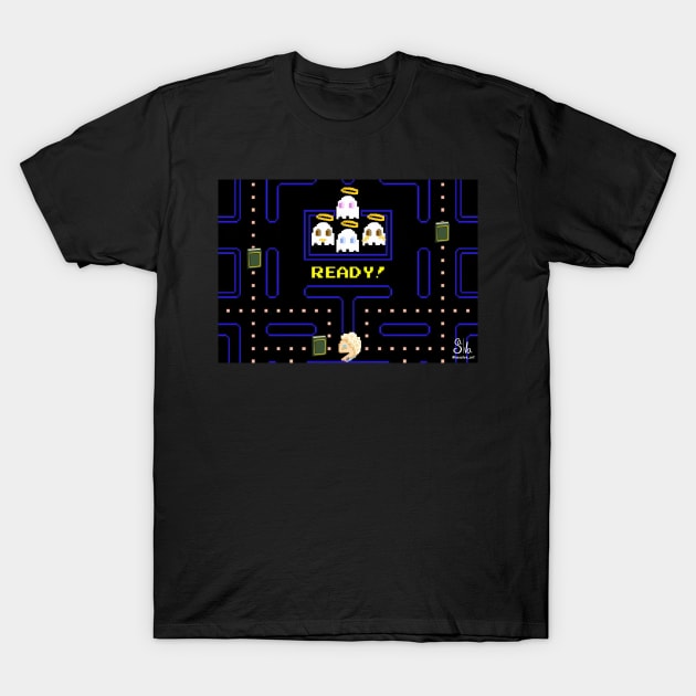 Good Omens Pacman T-Shirt by AC Salva